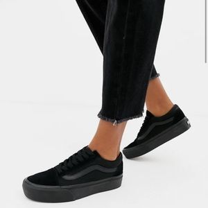 Vans Old Skool Triple Black Platform Sneakers